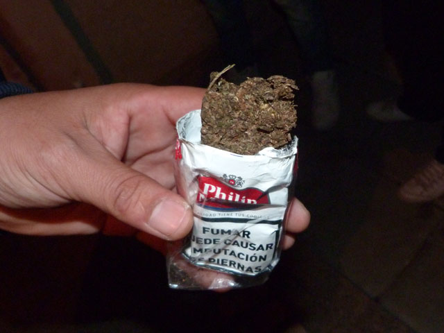 Marihuana secuestrada en calle Acebal de Paraná