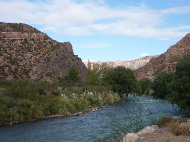 Río Atuel, en Mendoza.