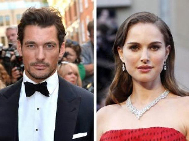 El modelo David Gandy y a la actriz Natalie Portman.