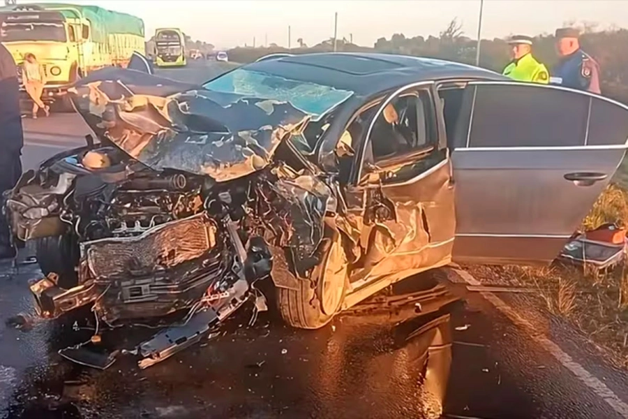 As&iacute; qued&oacute; el auto embestido por Orrico