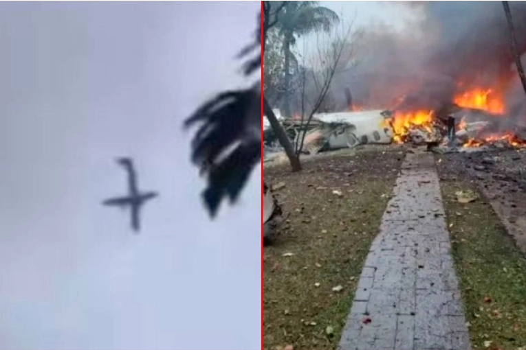 Se estrelló un avión con 62 personas a bordo en Brasil: impresionantes videos