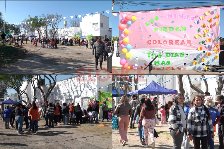 Con juegos y música, festejaron el Día de las Infancias en el barrio La Floresta