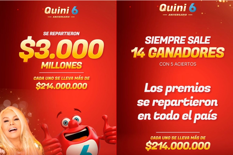 Quini 6 de $3.000 millones: hubo un ganador en Entre Ríos y se llevó $214 millones