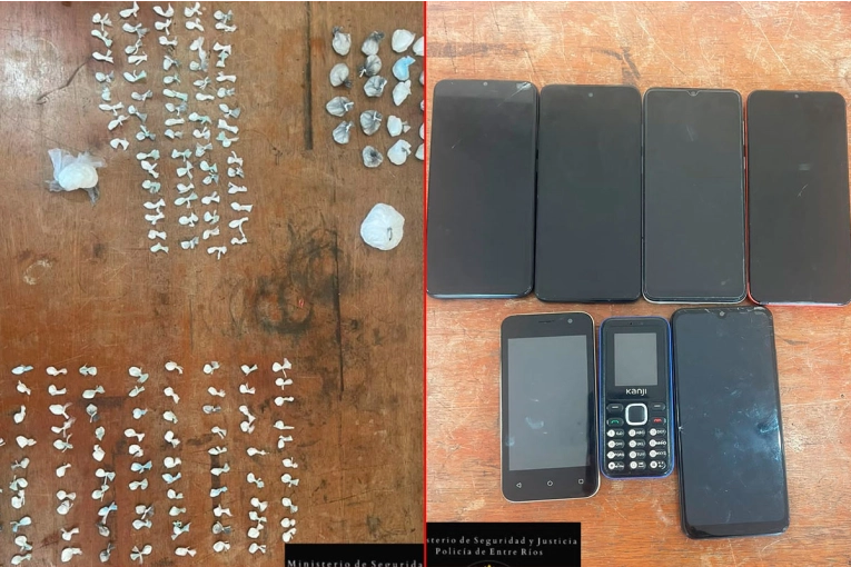 Secuestraron 260 gramos de cocaína y 7 celulares en la cárcel de Paraná