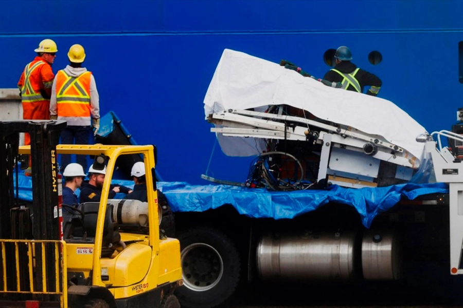 Restos del mini submarino Tit&aacute;n fueron hallados en el fondo del mar. Foto: Reuters.