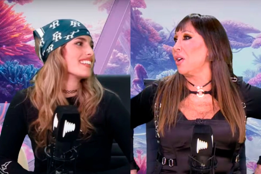 Juli Poggio visit&oacute; Nave Nodriza, el stream de Moria Cas&aacute;n.