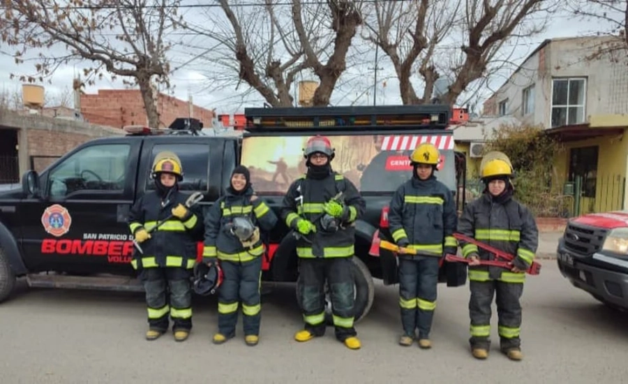 Multaron cuatro veces por exceso de velocidad a Bomberos Voluntarios en San Patricio del Chañar (Facebook de Asociación Bomberos Voluntarios San Patricio del Chañar)