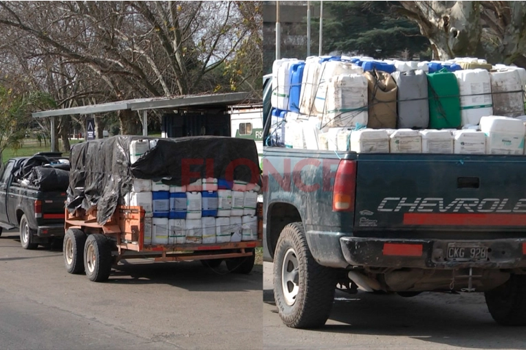 Detectaron cargamento de envases de fitosanitarios que eran transportados de manera ilegales