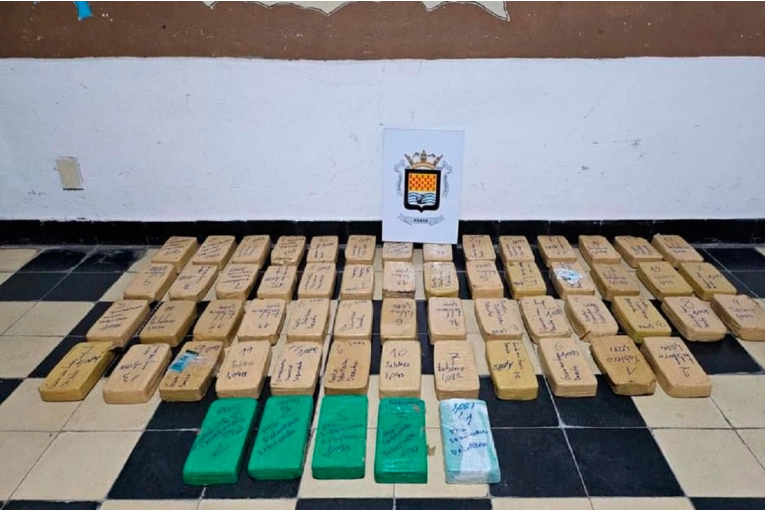 Incautaron 61 kilos de cocaína en auto que cruzaba Puente San Martín