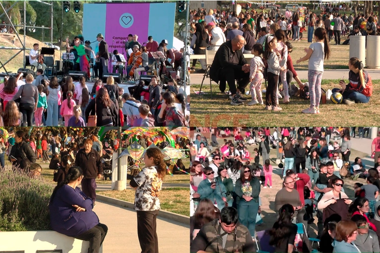 Se celebró el Mes de las Infancias con show musicales y juegos en la Plaza Mujeres Entrerrianas