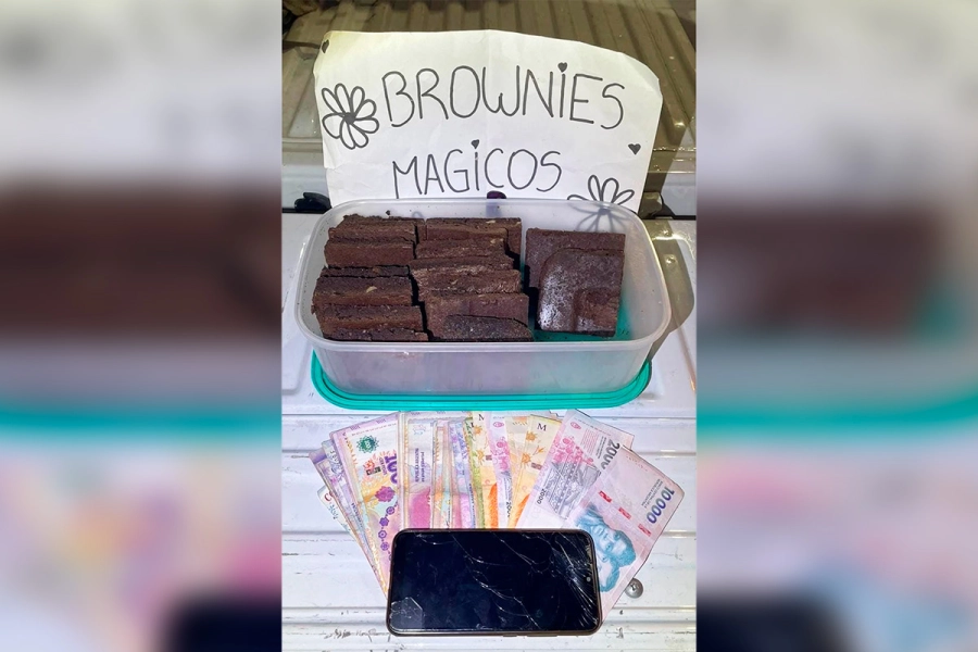 Los "brownies m&aacute;gicos" que vend&iacute;a el detenido