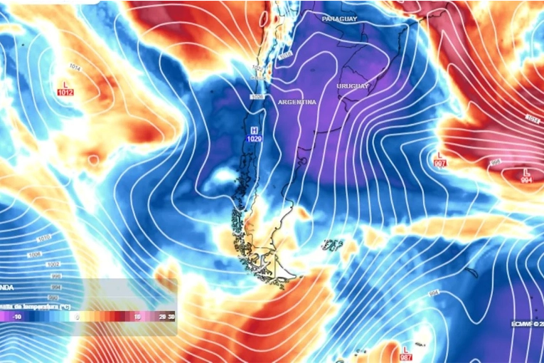 Pronostican una semana gris con lloviznas, frío y alerta por una ciclogénesis