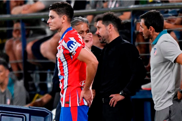 En el debut de Julián Álvarez, el Atlético de Madrid empató ante ...