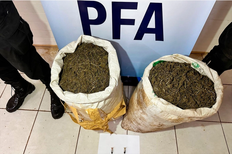 Policía Federal decomisó 200 kilos de marihuana en la costa del río Paraná