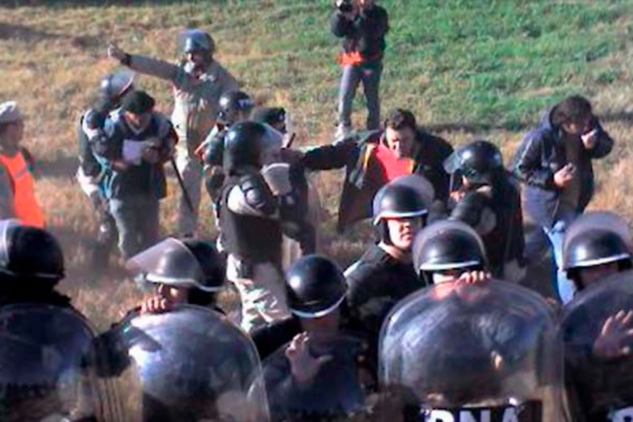 El acto del campo el 19 de marzo de 2008 en San Pedro.