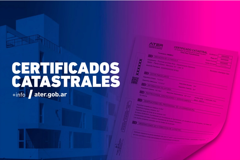 ATER recuerda información disponible en Certificados Catastrales Digitales y su facilidad