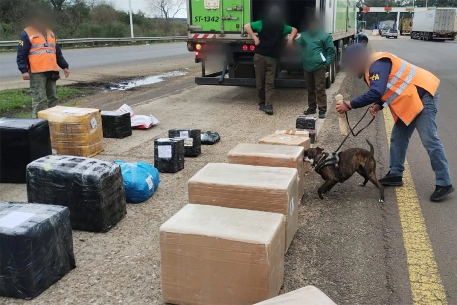 Hallazgo de droga en Ruta 14