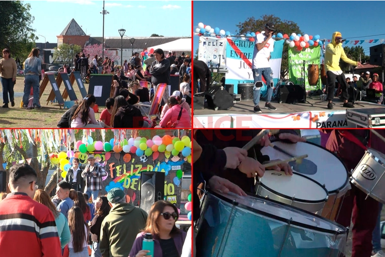 Con juegos, música y merienda, celebraron el Día del Niño en diferentes barrios de Paraná