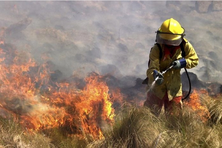 Más de 200 bomberos trabajan para apagar incendios en Córdoba: el fuego ya alcanzó algunas casas