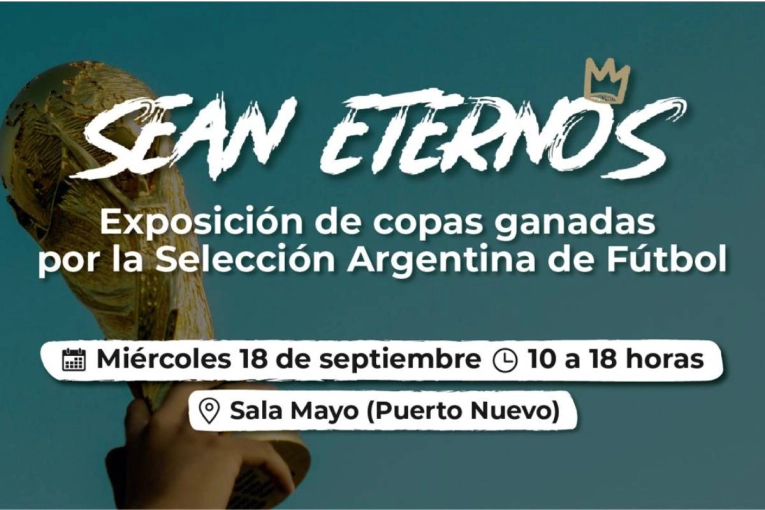 Las Copas del Mundo, América y Finalissima llegan a Paraná en un evento histórico para la ciudad