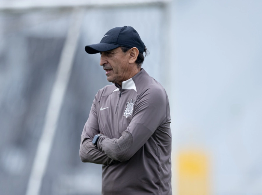 Ramon D&iacute;az en la segunda practica del Corinthians.