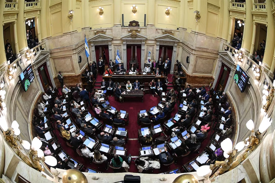 Imagen de una sesi&oacute;n del Senado de la Naci&oacute;n.