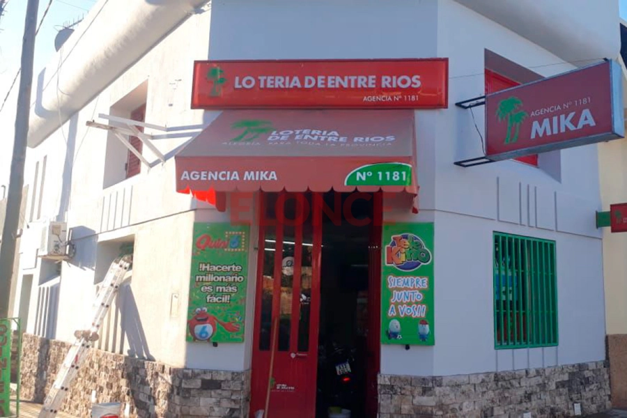 La agencia de Victoria que vendió un ticket gandor (foto: Elonce)