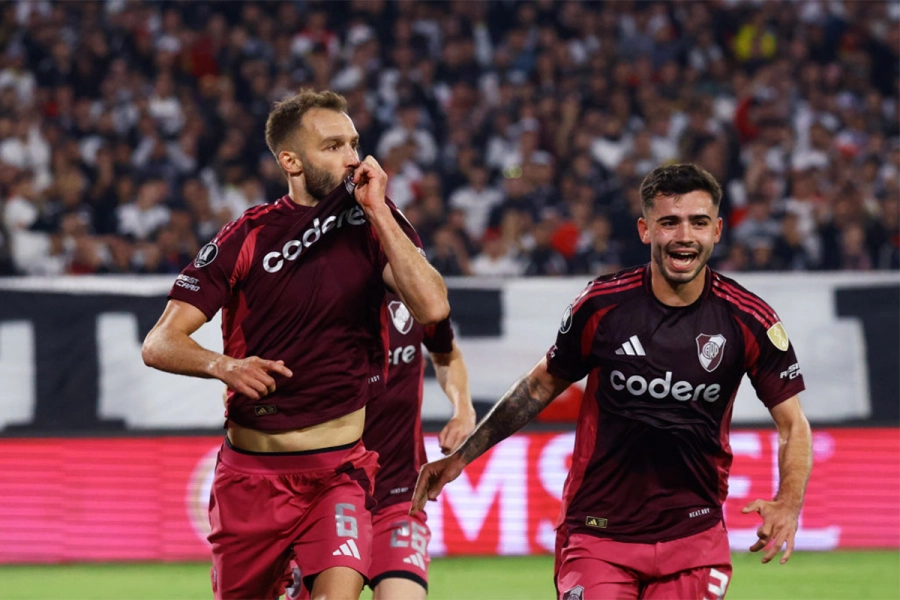 Germ&aacute;n Pezzella anot&oacute; el 1-0 parcial.