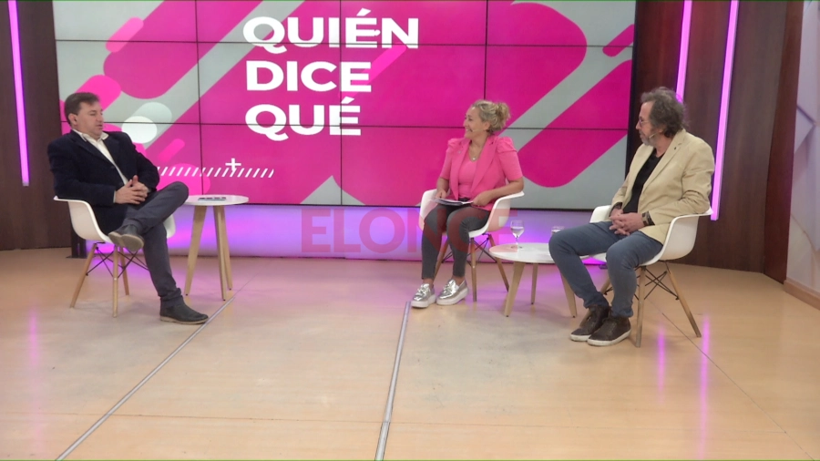 Todoni y Fouces con el periodista Nicol&aacute;s Blanco, conductor de Qui&eacute;n Dice Qu&eacute;. Foto: Elonce