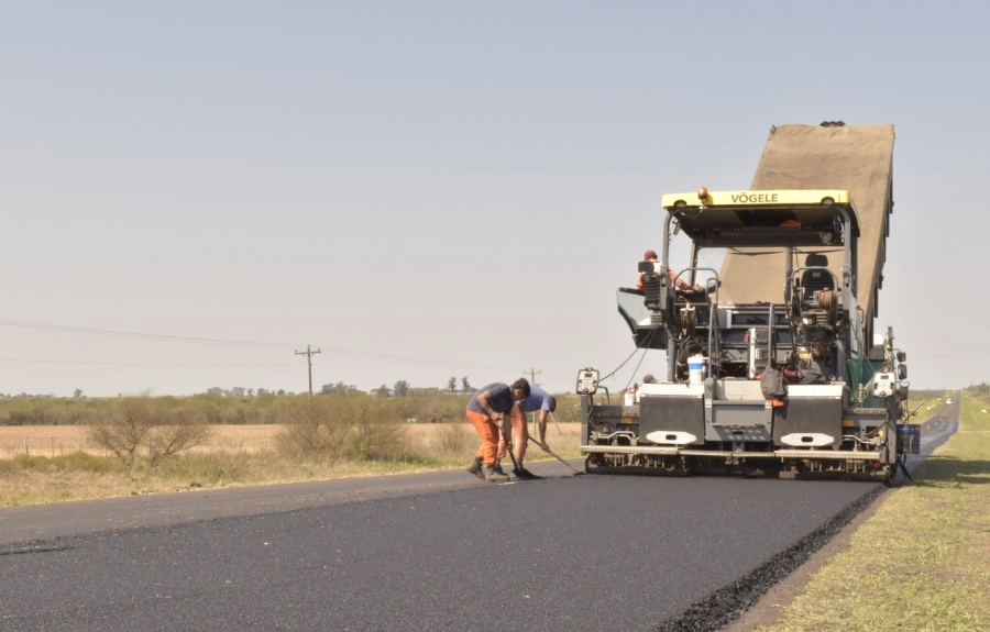 Obras viales sobre ruta 12. (foto: Distrito Provincial de Vialidad Nacional)