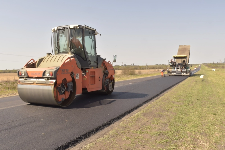 Obras viales sobre ruta 12. (foto: Distrito Provincial de Vialidad Nacional)