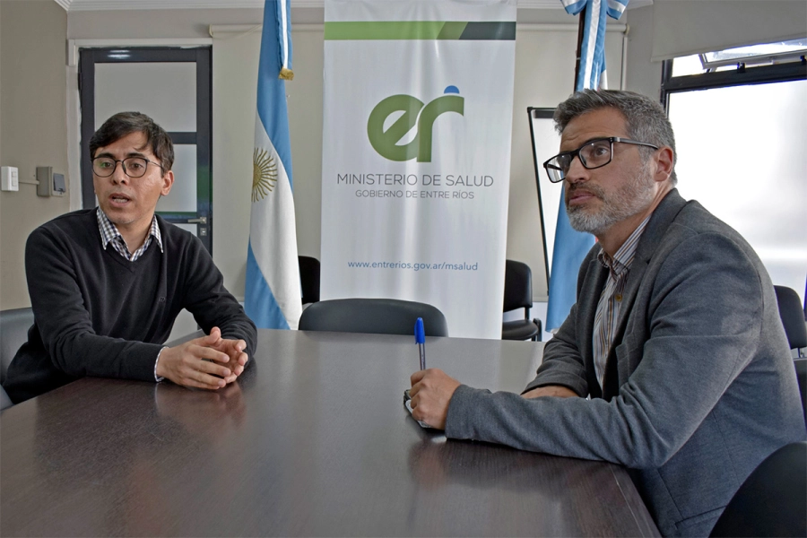 Diego Garcilazo y Jer&oacute;nimo Amatti. (foto: Gobierno de Entre R&iacute;os)