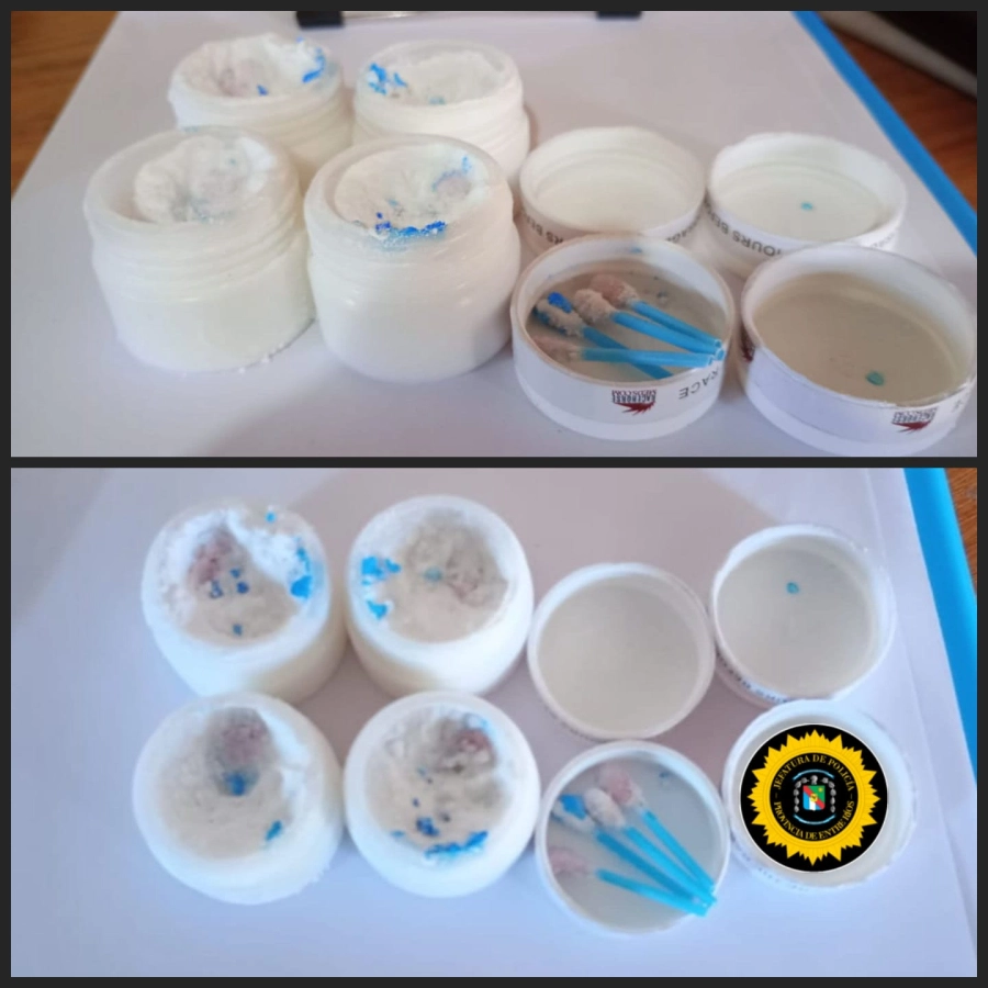 Allanamientos por narcomenudeo en Victoria. (foto: Polic&iacute;a de Entre R&iacute;os)