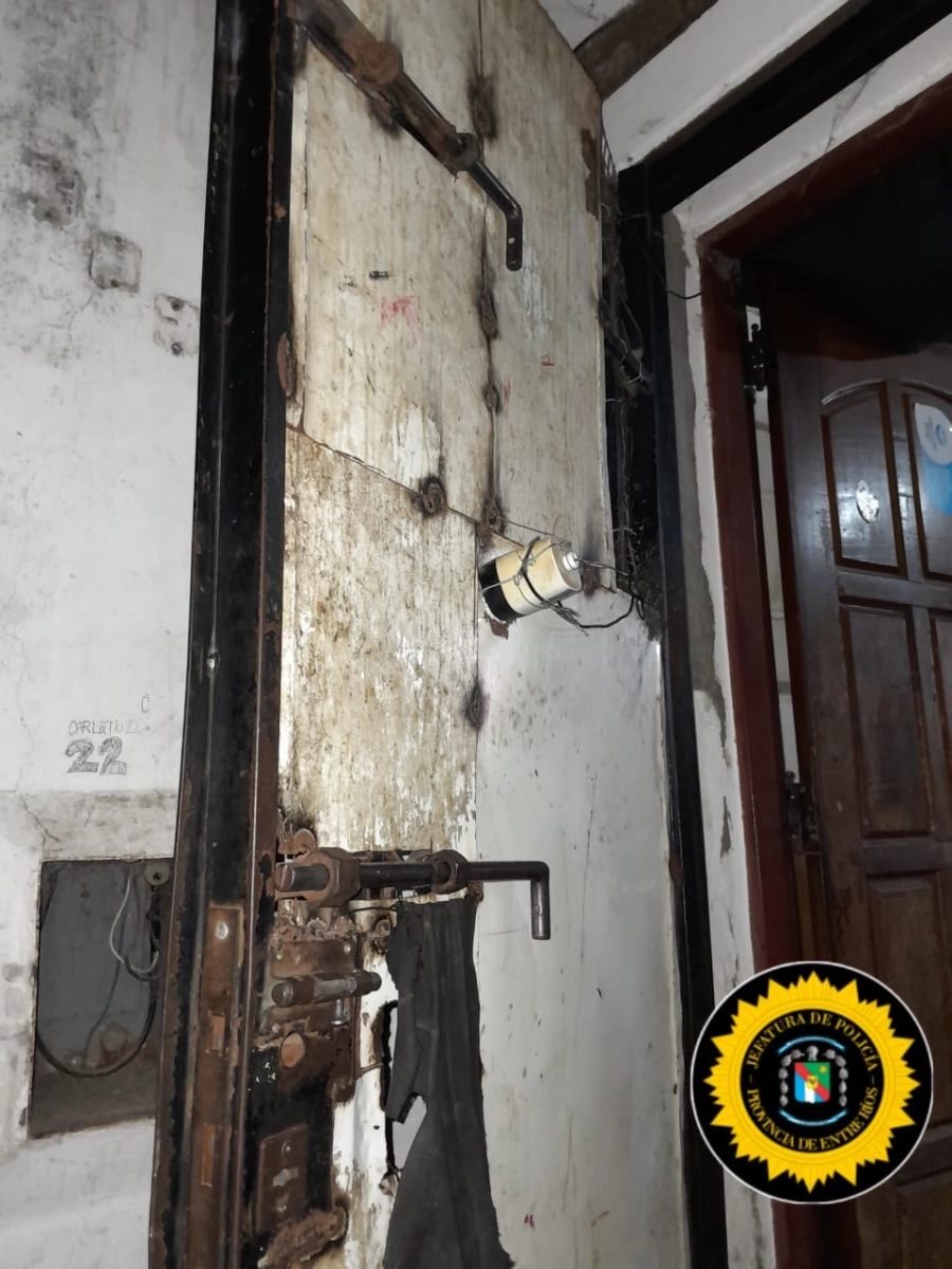 As&iacute; monitoreaban el ingreso al kiosco de drogas. (foto: Polic&iacute;a de Entre R&iacute;os)