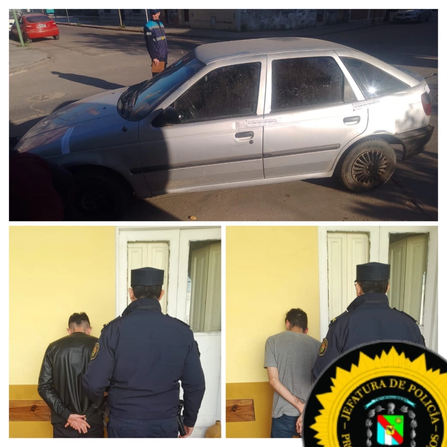 Detenidos por Resistencia a la autoridad. (foto: Polic&iacute;a de Entre R&iacute;os)