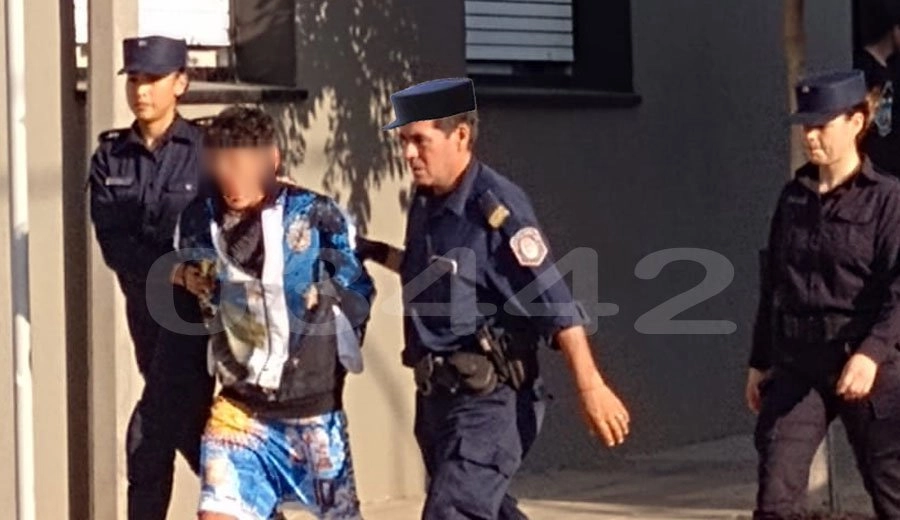 El detenido en Concepción del Uruguay. (foto: 03442)