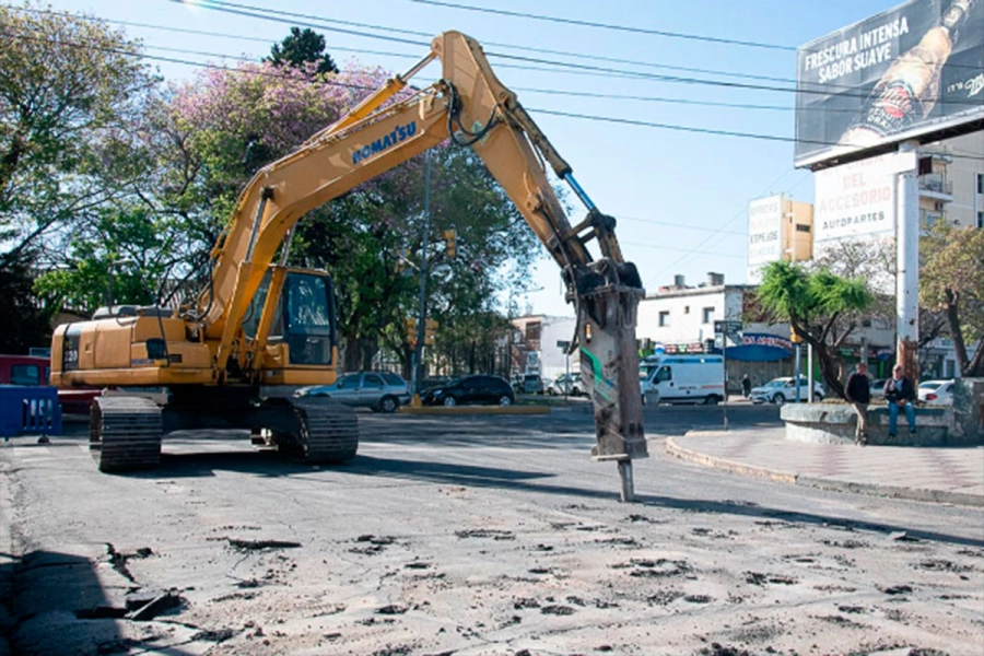 Las obras en la zona de la terminal. (Imagen: Municipalidad de Paran&aacute;)