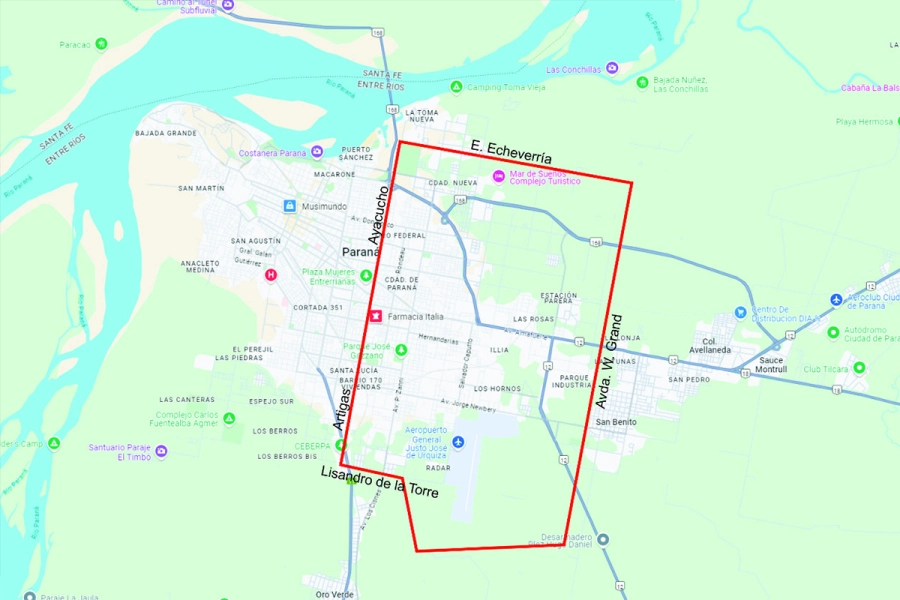 La zona donde estar&aacute; interrumpido el suministro