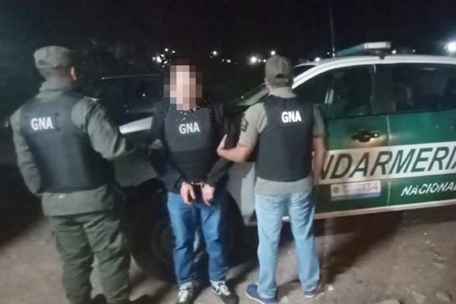 Detenido en Mercedes, Corrientes. (foto: Gendarmer&iacute;a Nacional)