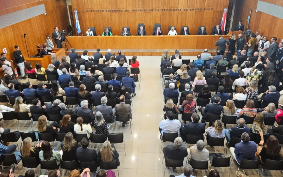 Carlos Tepsich jur&oacute; como vocal del STJER. (foto: Poder Judicial)