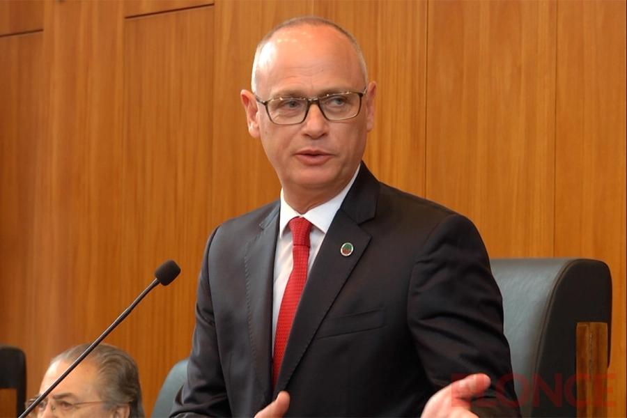 El presidente del STJ en Feria, Leonardo Portela.