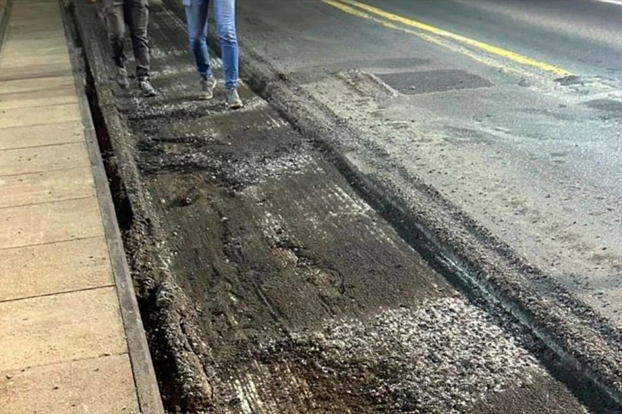 La colocaci&oacute;n del material se hace por tramos. (Imagen: Gobierno de Santa Fe)