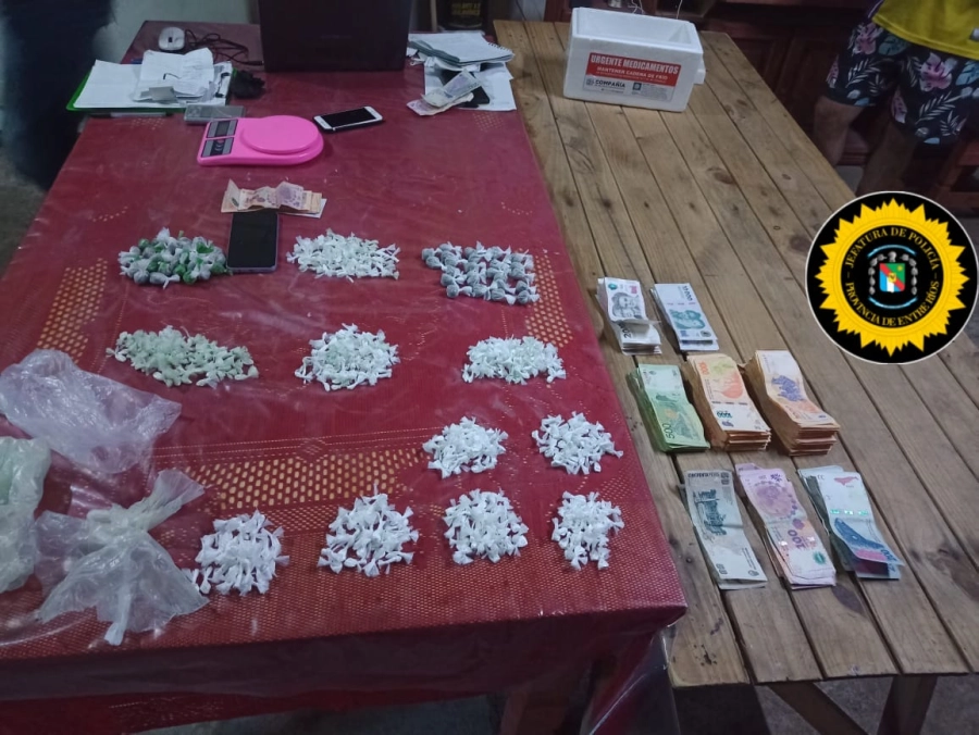 Operativo por Narcomenudeo en Concordia. (foto: Polic&iacute;a de Entre R&iacute;os)
