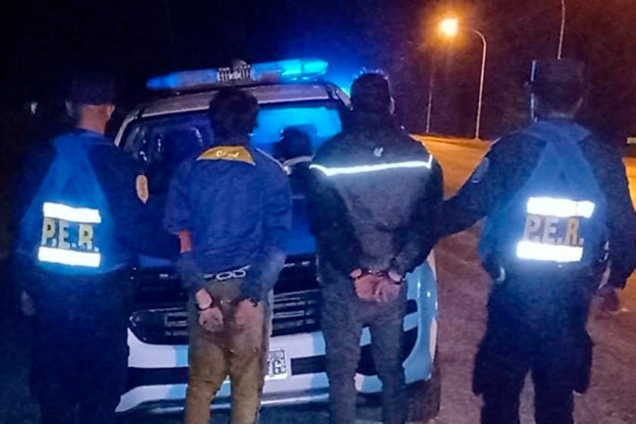Detenidos por amenaza y extorsi&oacute;n. (foto: Polic&iacute;a de Entre R&iacute;os)