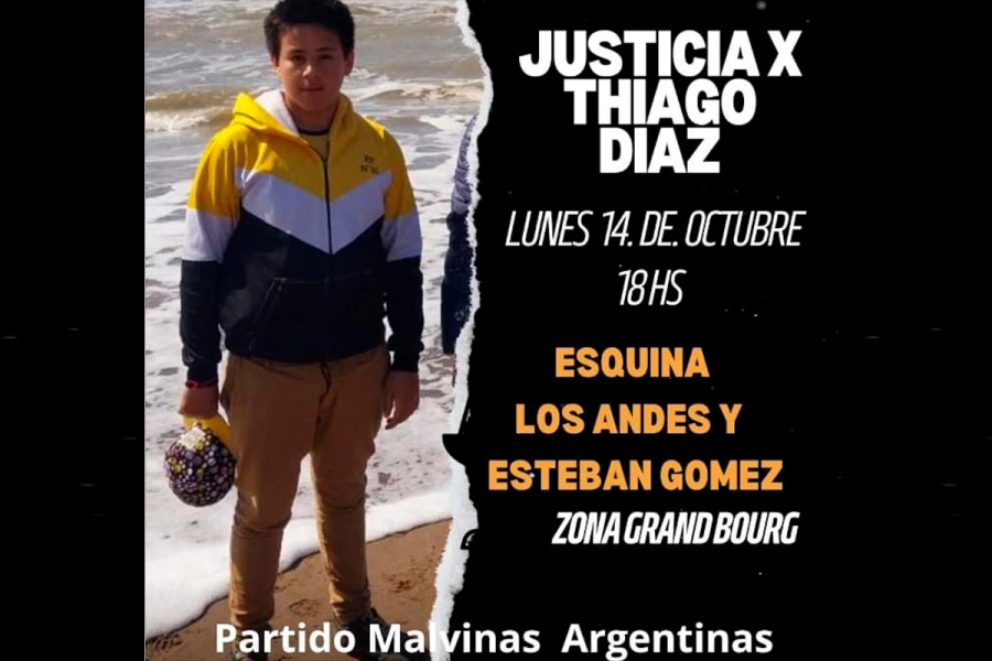 La marcha fue convocada por la familia de Thiago D&iacute;az. (Foto: Valeria Cofre).