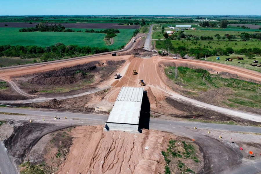 Primer tramo de la obra en la Ruta Nacional 18. (Imagen: Vialidad Nacional)