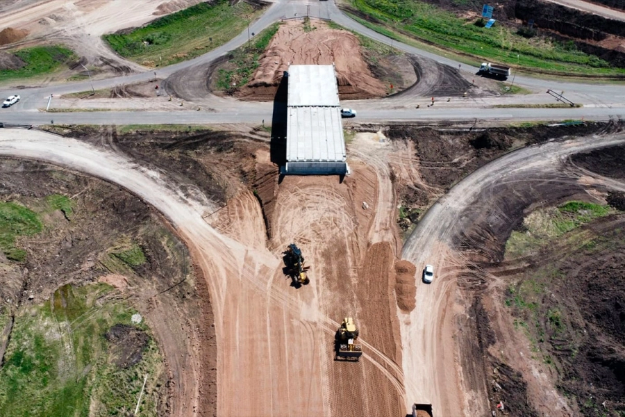 Primer tramo de la obra en la Ruta Nacional 18. (Imagen: Vialidad Nacional)