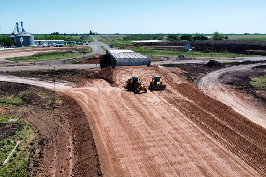 Primer tramo de la obra en la Ruta Nacional 18. (Imagen: Vialidad Nacional)