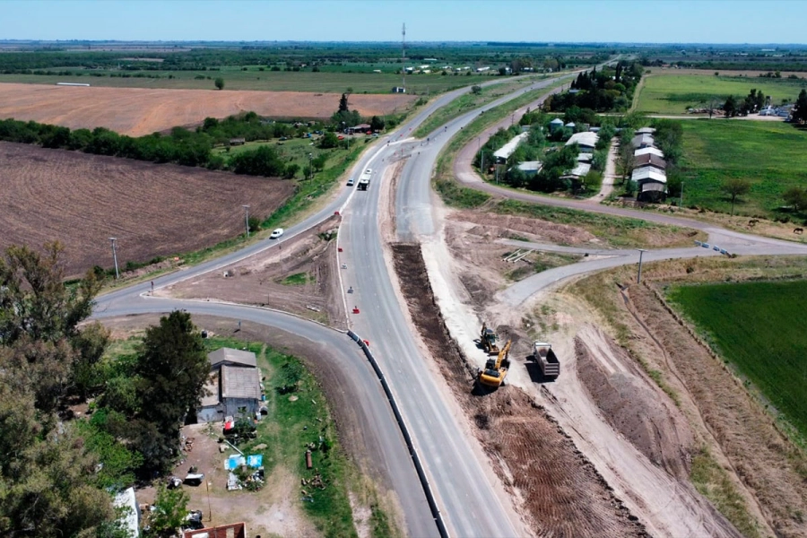 Primer tramo de la obra en la Ruta Nacional 18. (Imagen: Vialidad Nacional)