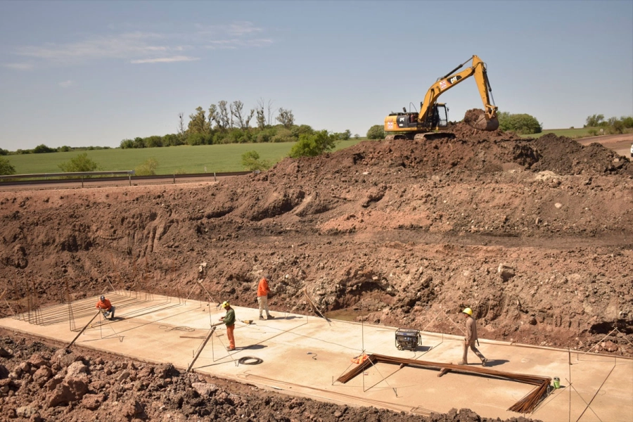 Primer tramo de la obra en la Ruta Nacional 18. (Imagen: Vialidad Nacional)